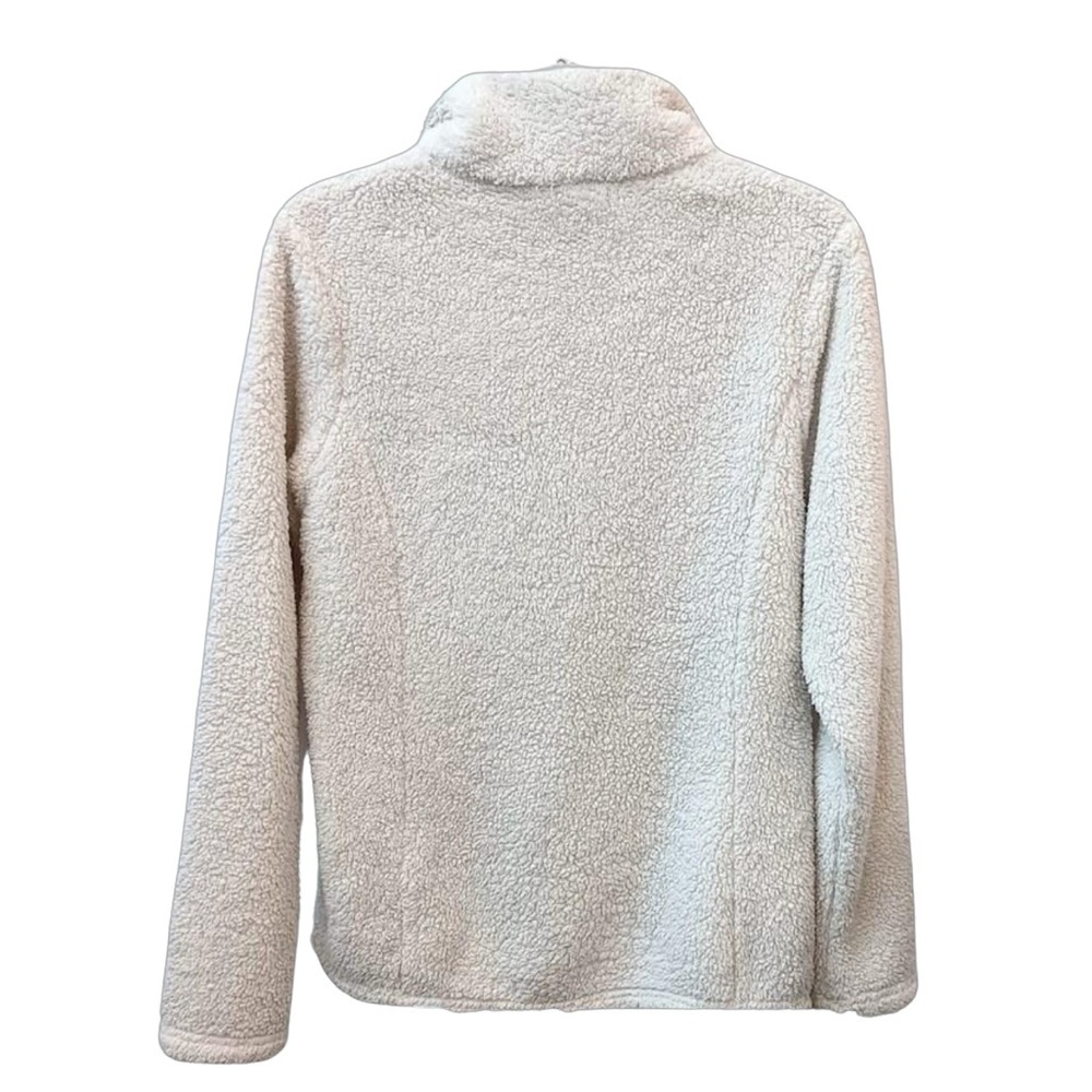 Patagonia Los Gatos 1/4 Zip Fleece Teddy Cream Birch Cozy Pullover Sweater, M - Picture 3 of 7